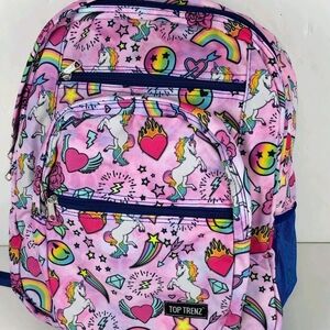 Unicorn Kids Backpack - Pink and Blue